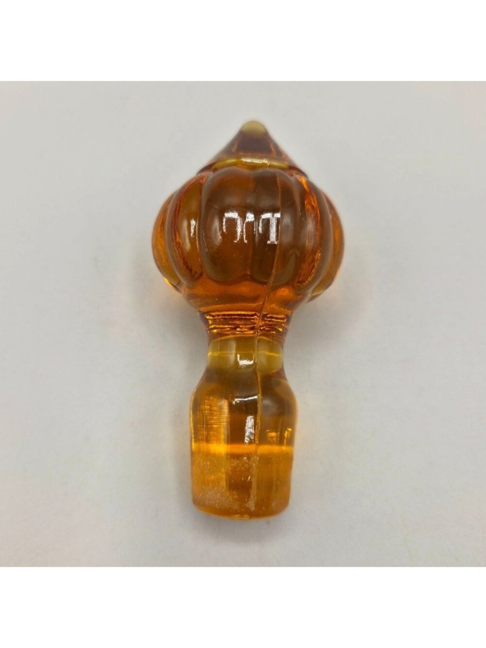 Indiana Glass Amber Sandwich Glass Decanter Bottle Stopper Replacement